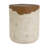 Laigha Modern Rustic Outdoor Patio MGO Round Side Table with Wood Grain Top for Patio, Balcony, Living Room-128952852