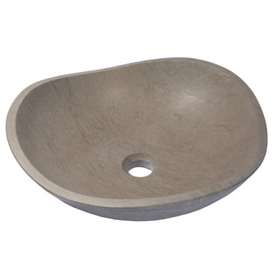 Lavabo de salle de bain vasque circulaire gris