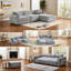 Comfortable Modular Sectionals, Corduroy Texture, Modern Style For Family Spaces