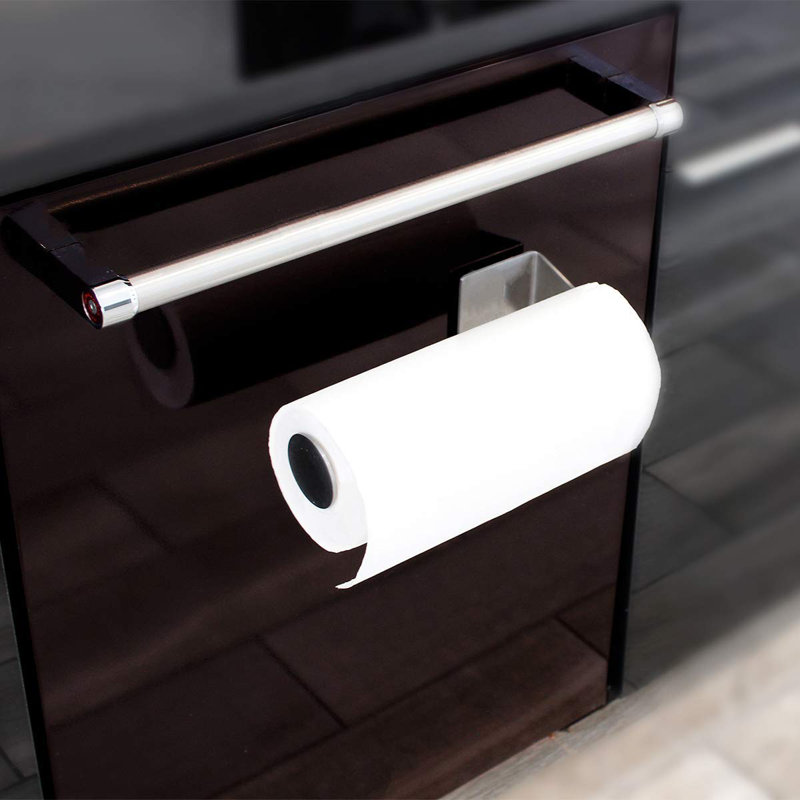 Stainless Steel Magnetic Paper Towel Holder for Indoor/Outdoor Use