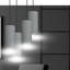 Ealidh 4 - Light Steel Cluster Pendant-746302292