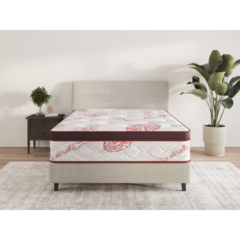  13" Medium-Firm Hybrid Mattress, Edge to Edge Pocket Coil, Bed in A Box,Ottopedic, King