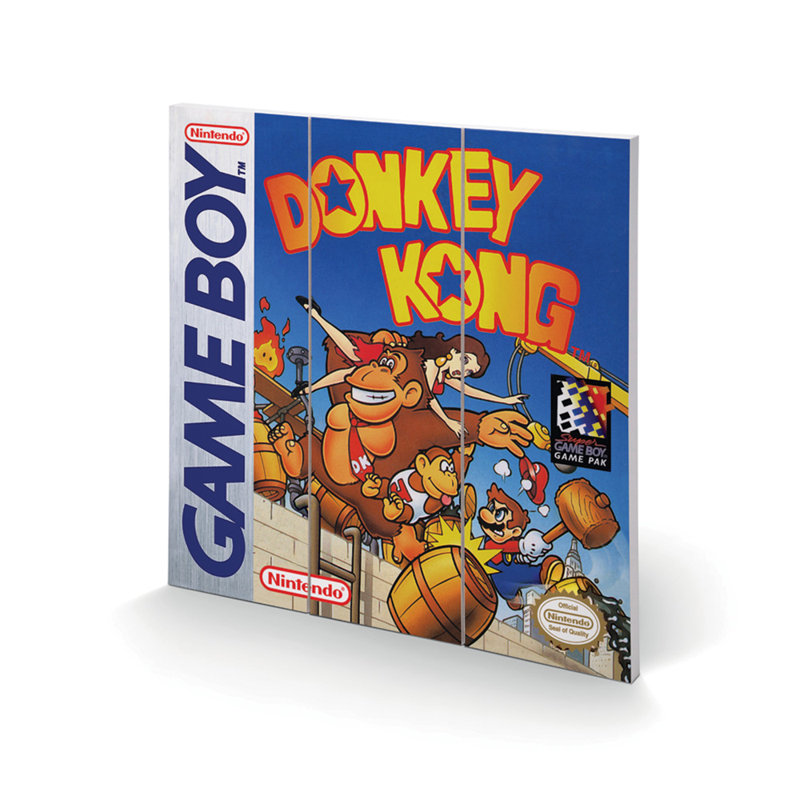 Donkey Kong by Gameboy - No Frame Print on Wood