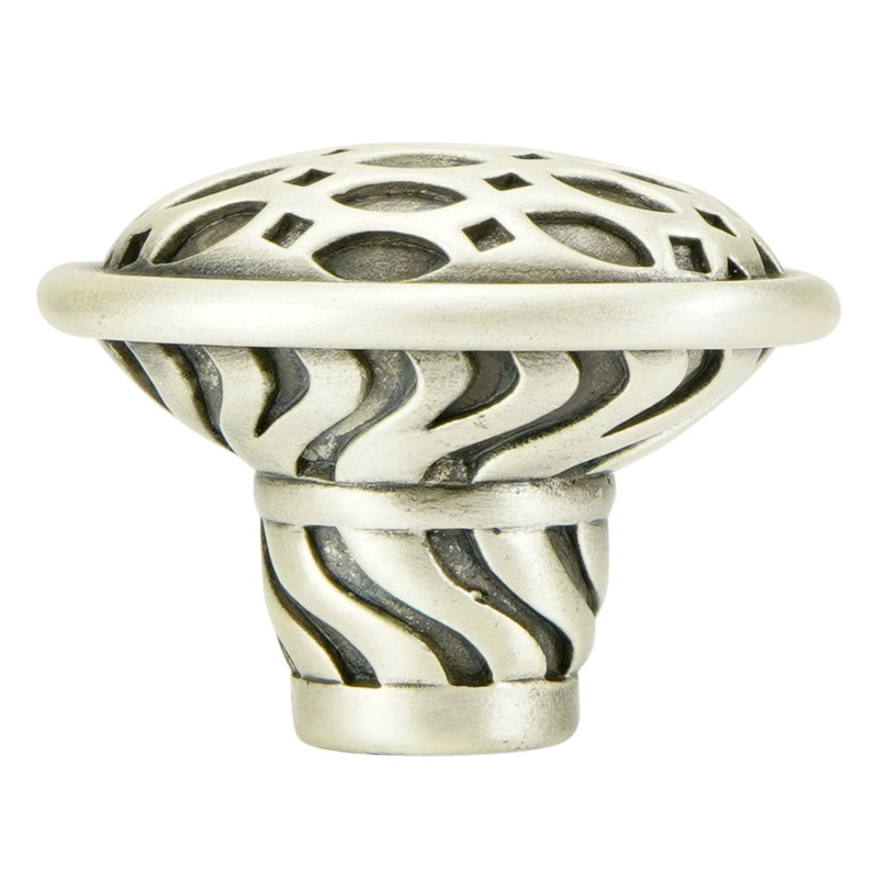 MILAN OVAL KNOB; MATTE, Silver