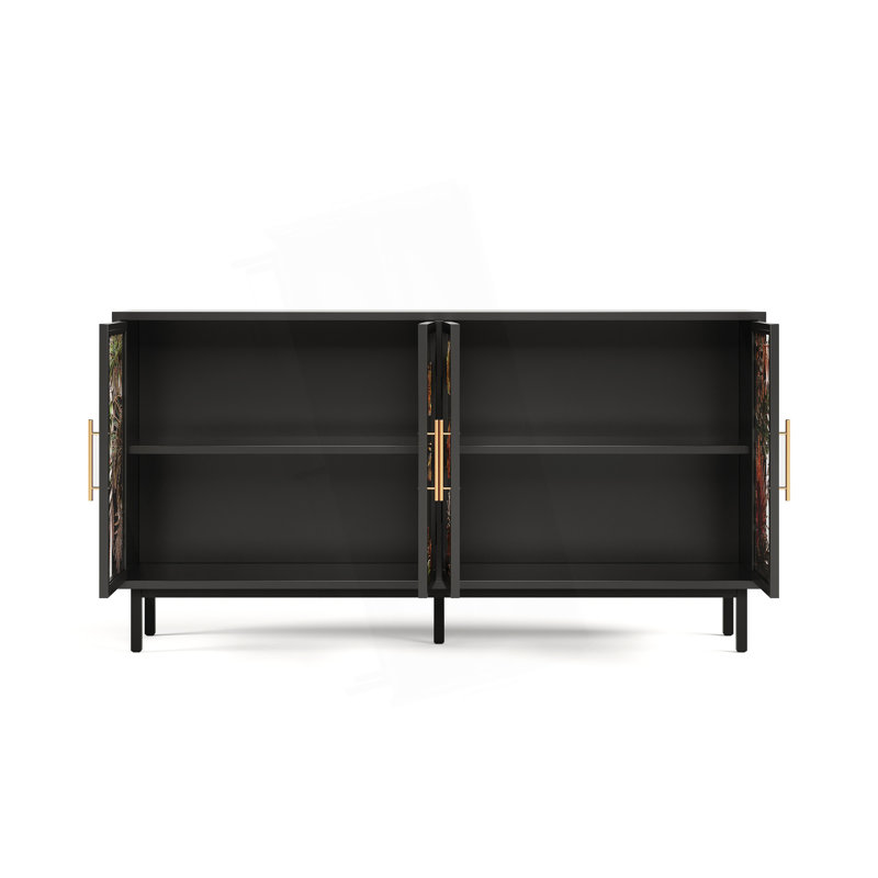 Buffet console 4 portes American Retro