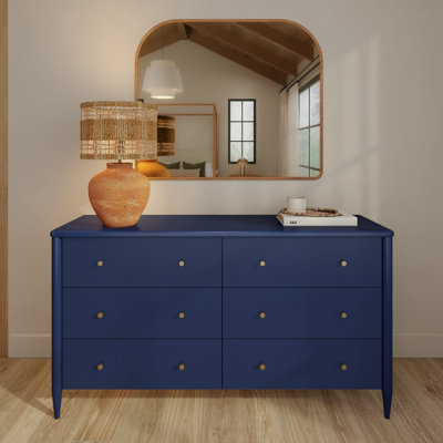 Jacelyn 6-Drawer Solid Wood Dresser