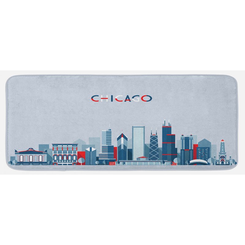 Tapis de cuisine Chicago Skyline