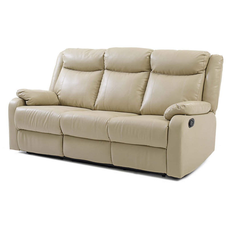 Fauteuil inclinable en cuir Djordi Vegan, Simili cuir brun clair