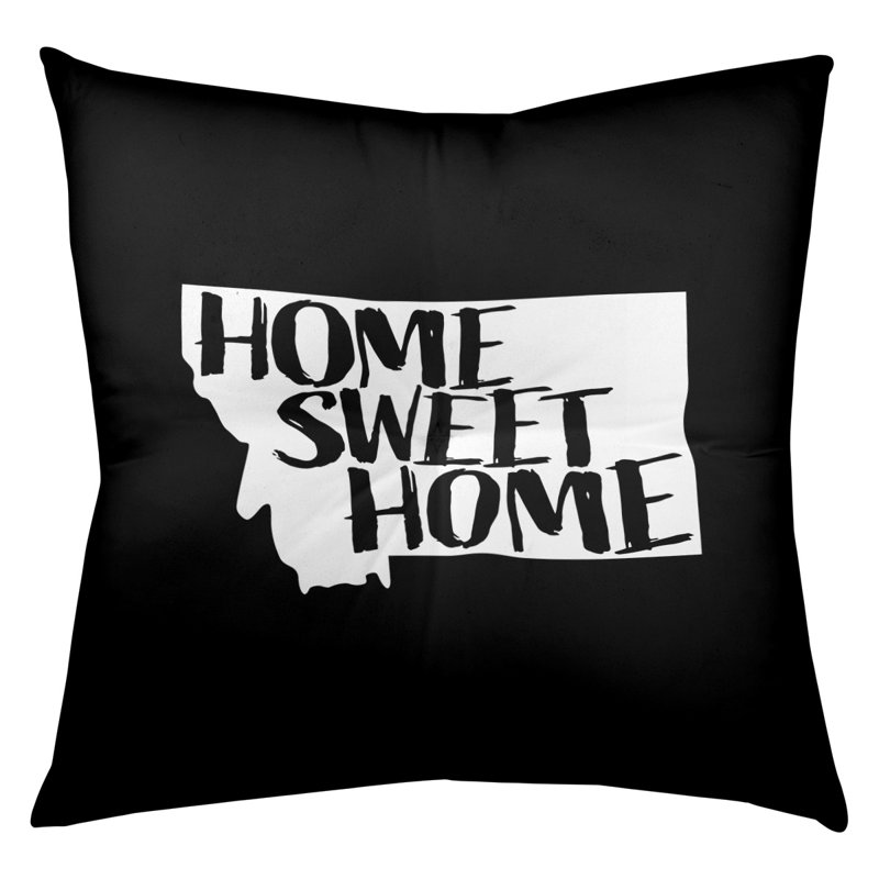 Coussin de sol touffeté home, 26 po x 26 po, Noir, Montana