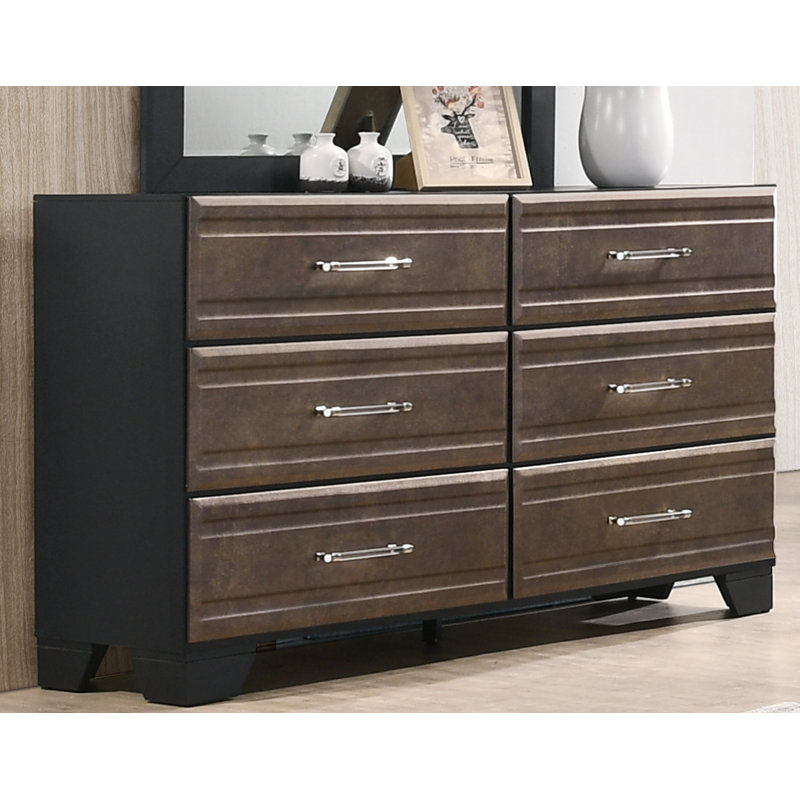 Commode double 6 tiroirs Ahner