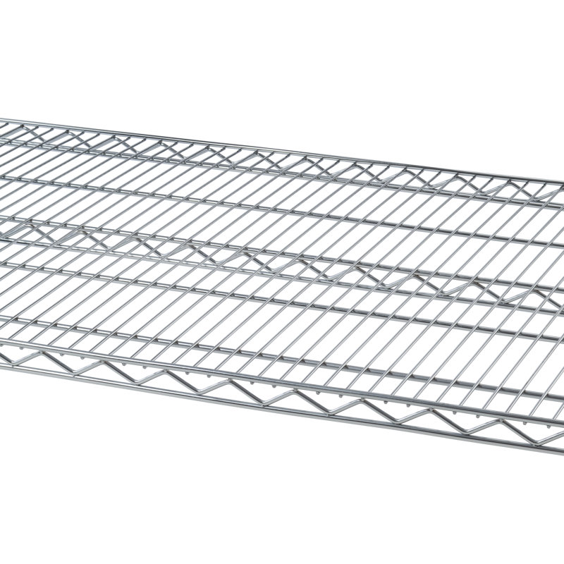 EcoStorage™ 60'' W Steel Height -Adjustable Shelving Unit with Wheels, Chrome