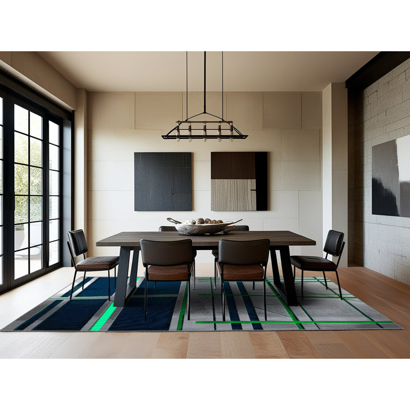 Infinity Circuit Rug, Rectangle 2' x 3'