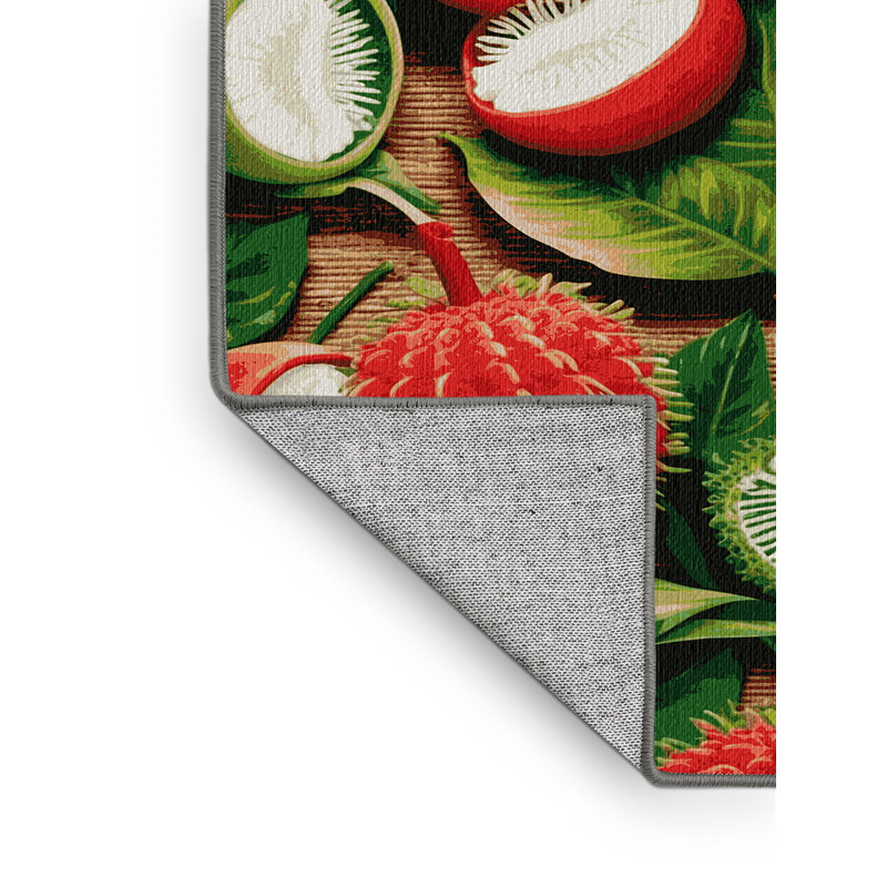  Tapis lavable Rambutan, Rectangle 5 pi x 7 pi