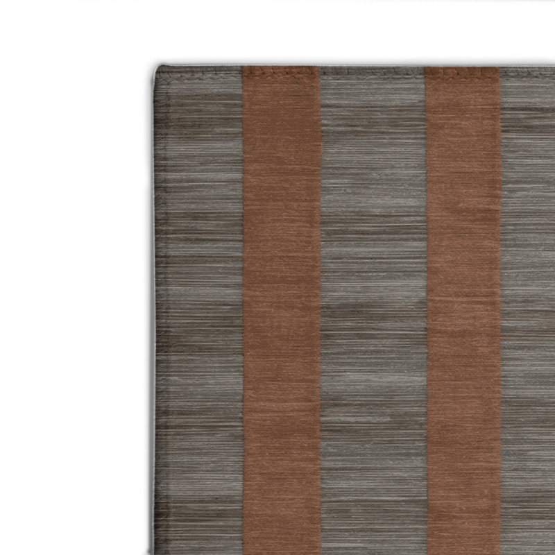 Tapis d'intérieur et d'extérieur à carreaux brun, Rectangulaire 2 pi x 3 pi