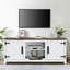 Meuble télé 58 po avec tablettes de rangement ouvertes et armoires pour téléviseur de 65 po ou moins 58 po-2072675201