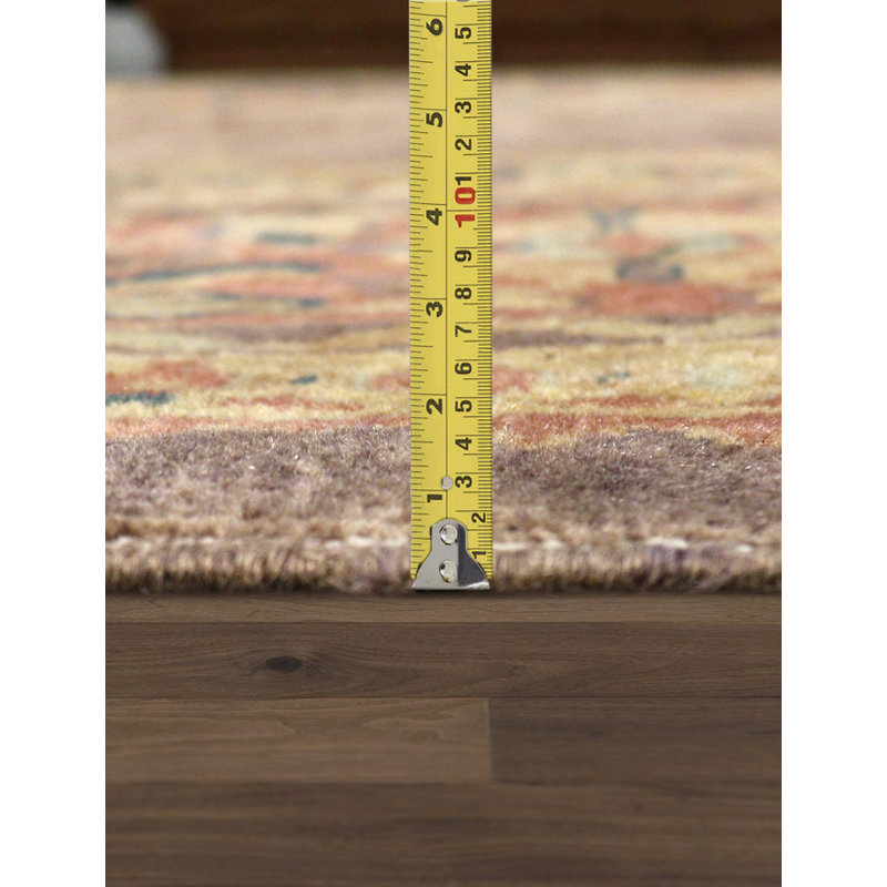 Tapis oriental mauve / jaune / orange en laine noué à la main Sivas