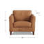 Fauteuil en cuir fleur Aria