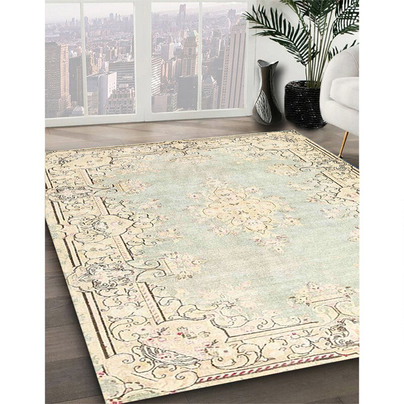 Tapis oriental beige / gris / brun, Rectangle 8 pi x 10 pi