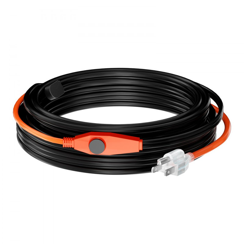 Ruban chauffant 24 pieds 7W / pi pour tuyau avec thermostat intégré, 360"