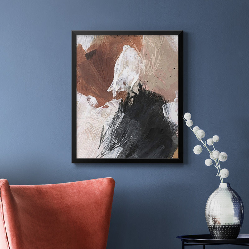 Toile encadrée de qualité supérieure non blanchie II - prête à être accrochée, H 24 po x l 20 po, Noir