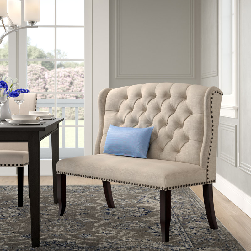 Adler Upholstered Bench, 42.5" H x 48" W x 26.75" D, Beige