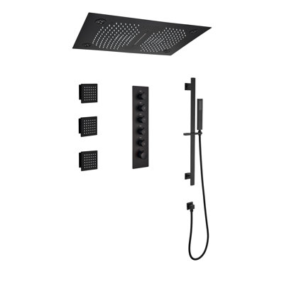 AquaRhapsody Thermostatic Complete Shower System with Rough in-Valve