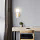 Delania Single Light Glass Dimmable Plug-in Candle Wall Light