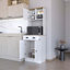 Armoire de cuisine à micro-ondes avec 3 portes, poignées et tiroir Powell