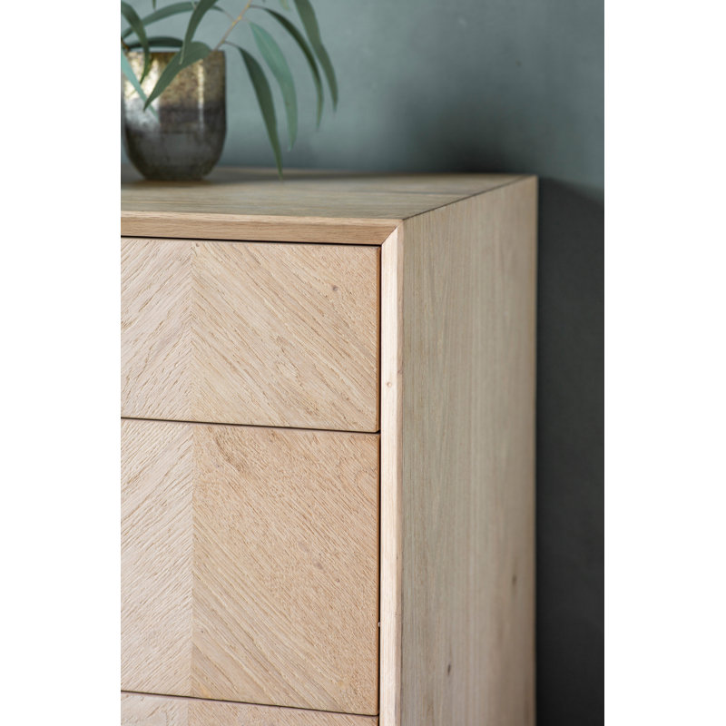Branford Solid Wood 134.5cm W 6 - Drawer Chest of Drawers