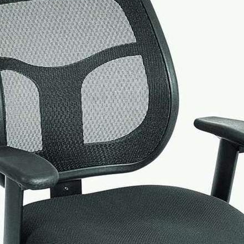 Chaise de bureau noire pivotante réglable