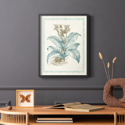 Reproduction encadrée Willow Blue Besler III - bois massif