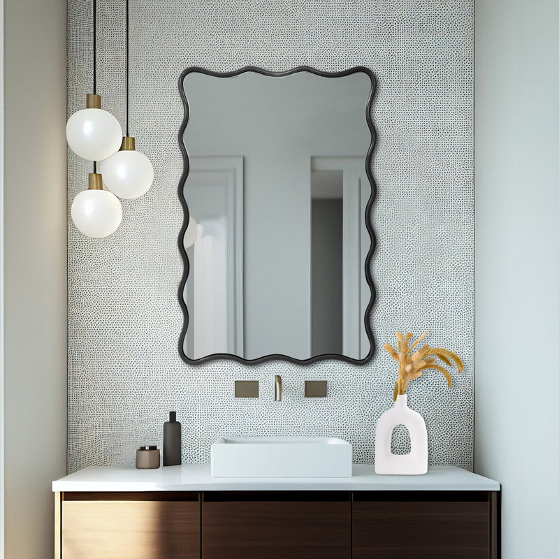 Angelo Rectangle Mirror, Black