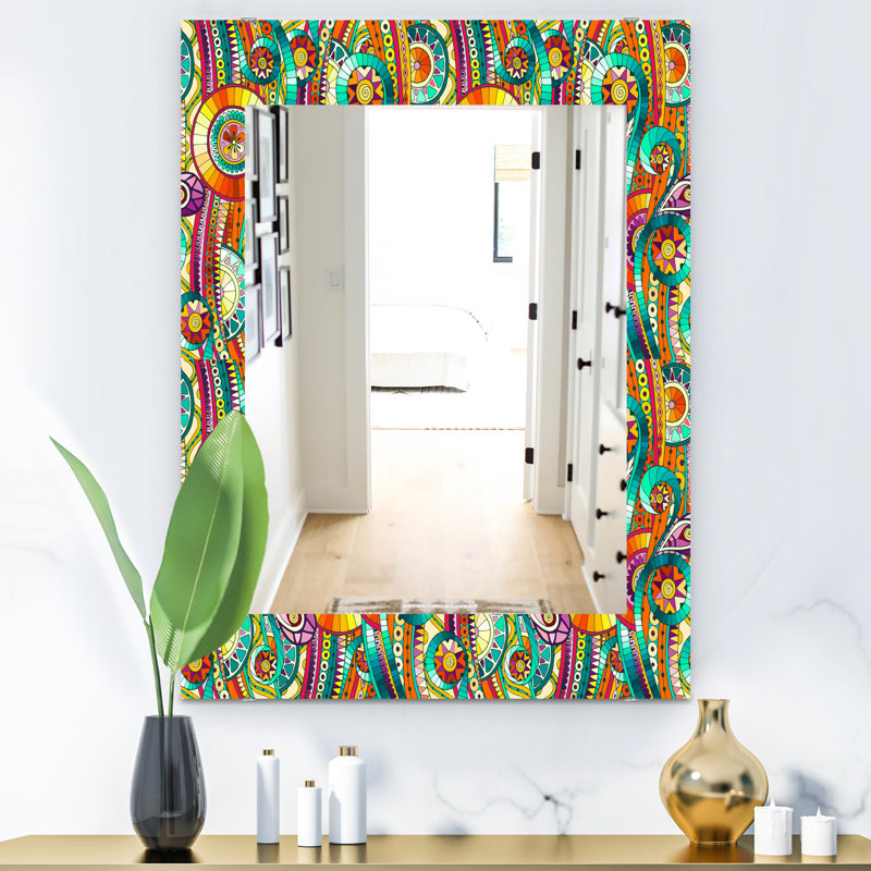 Miroir mural Tribal Doddle, H 24 po x l 32 po