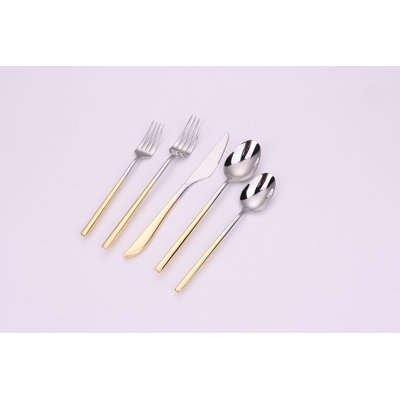 Rosdorf Park Jerniah Stainless Steel Flatware Set - Service for 4