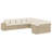 Vidaxl Garden Sofa Set Beige, Cream White