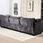 Canapé en chenille 108,72 po x 32,77 po - Pour un rembourrage confortable-1448468088-1448468094