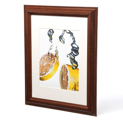 « citron splash ii », reproduction d’art encadrée