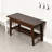 Solid Hickory Wood Shoe Bench With Storage, 2-Tier Entryway Bench For Mudroom, Hallway, Or Bathroom, Durable Indoor Outdoor Shoe Rack Organizer
