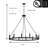 Beck 12-Light Dimmable Wagon Wheel Chandelier-882687926