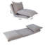Chaise de plancher ajustable recouverte de chenille, siège multifonctionnel à deux fonctions, siège confortable, housse en chenille, peu encombrant, détente