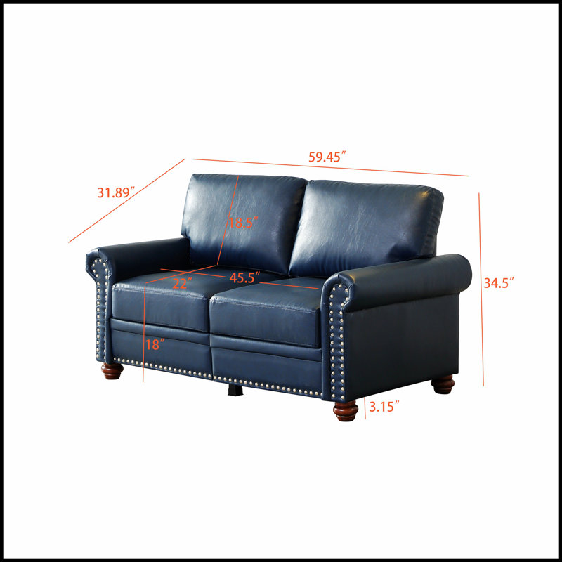 Causeuse luxueuse en similicuir avec rangement, parfaite pour les salons confortables et élégants, durable et facile à entretenir.