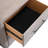 Solid Wood 2-Drawer Nightstand With Usb Charger