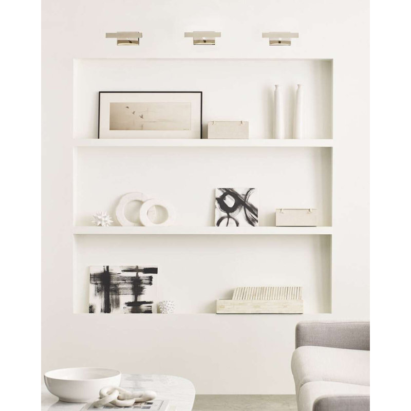 Dessau Dimmable LED Wall Mounted Picture Light, Polished Nickel