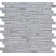 Blocki Grigio Interlocking 11.61" x12.2" Mesh Mounted Mosaic Tile in Grey
