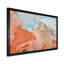 Art liquide brun et turquoise I - reproduction sur toile-67342387-67342391
