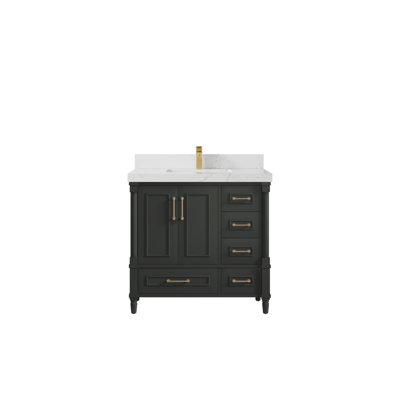 36'' Single Bathroom Vanity with Quartz Top