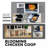 Exael Steel Frame Chicken Coop with Raised Bed Planter-974774695