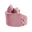 Chaise d'appoint Zunyas avec pivot, velours rose-2095348842