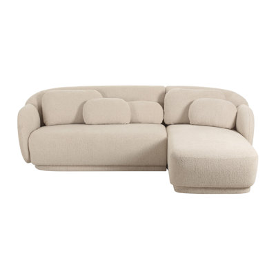 Cheslea Cream Boucle Sectional - Raf