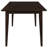 Gianna Cappuccino 5-Piece Rectangular Dining Set